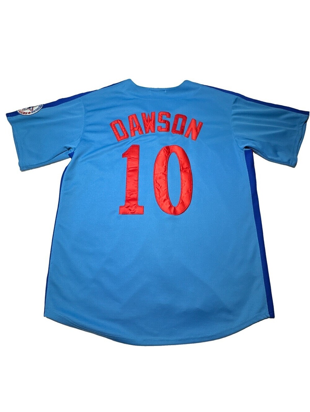 Andre Dawson Montreal Expos Jersey Men’s L 1982 Road Blue Retro Throwback